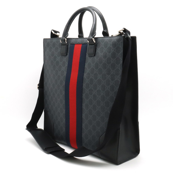 Gucci Gucci GG Supreme Angry Cat Tote Bag PVC Leather Canvas Tote Bag 478326 - Picture 2 of 9